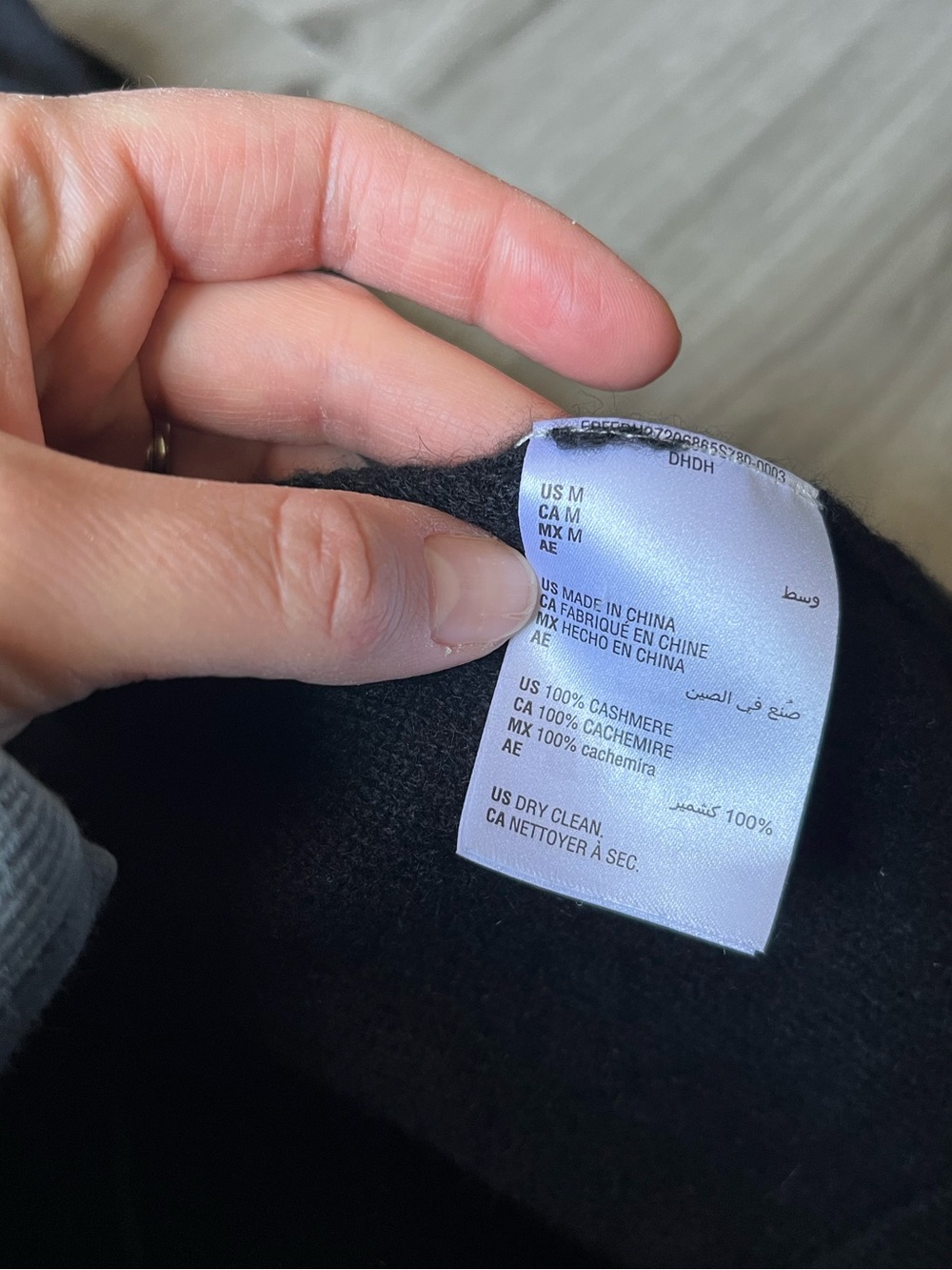 100% Cashmere Charter Club Luxury Black Cardigan- Size M - Picture 2 of 10